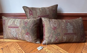 3 New Throw Pillows, 1 With $90 Original Retail Tag