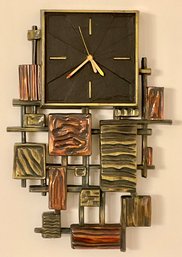 Working  MCM SYROCO Brutilist Style Clock