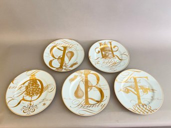 Set Of 5 Williams Sonoma Millennium Plates