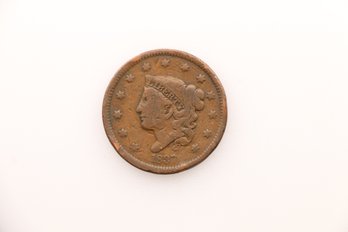 1837 Large Cent Penny Coin