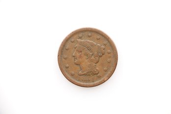 1851 Large Cent Penny Coin