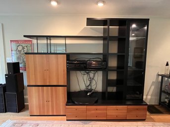Huge Contemporary Lighted  Wall Unit