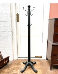 An Antique Coat Rack - Patined Wood, C. 1920's