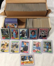 Large Lot Of 1981 Topps Baseball Cards Loaded With Stars And Hall Of Famers