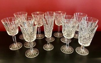 Set Of 13 Beautiful Crystal Stemware