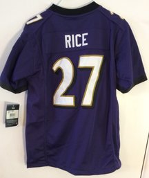 Baltimore Ravens Ray Rice NFL Jersey Size Youth Large New With Tags