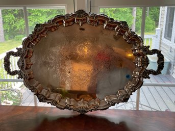 LARGE SILVERPLATED TRAY