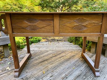 Altar Table With Carved Sliding Doors