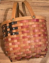 Large Patriotic Basket With Handles