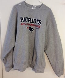 New England Patriots 2014 AFC Champions Sweatshirt Size XL New Without Tags