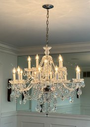 Incredible Large Dining Room Crystal Chandelier