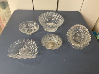 Crystal/ Glass Bowl Lot