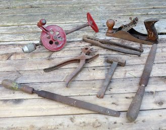 A Group Of 7 Antique Hand Tools
