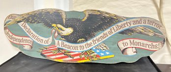 US Bald Eagle- Our Declaration Of Independence- A Beacon To The Friends Of Liberty& A Terror To Monarchs BR-WA