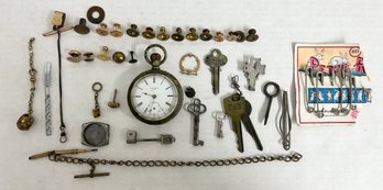 Lot Of Early 1900s Jewelry, Parts, & Trinkets - Including Gold Fill