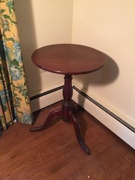 Federal Style Round  Mahogany Side Table