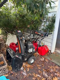 Ariens Sno-Tek 20-in Two-stage Self-propelled Gas Snow Blower And Two Gas Cans UNTESTED