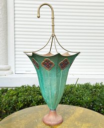 An Art Metal Umbrella Stand