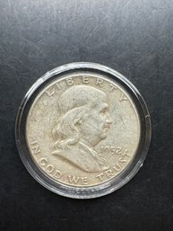 1952 Benjamin Franklin Silver Half Dollar