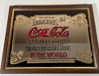 Coca Cola Vintage Mirror Sign