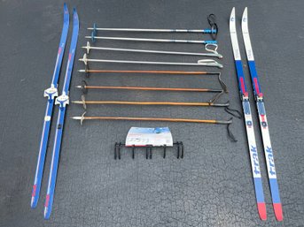 Cross Country Nordic Ski Equipment Including Trak, Made In Austria