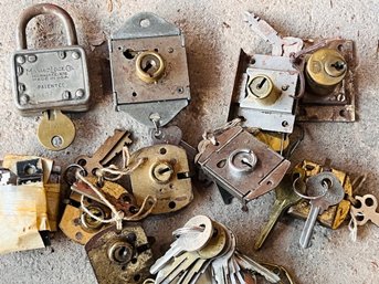 Collection Of Old Lock And Keys