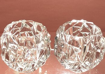 Tiffany & Co. Rock Cut Votive Candle Holders