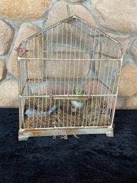 Antique French Wire Bird Cage