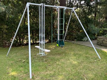 A Vintage Metal Swingset