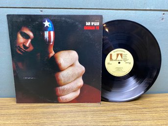 DON McCLEAN. AMERICAN PIE On 1971 United Artists Records.
