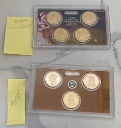 2009 And 2016 United States Mint Presidential Dollar Coin Sets