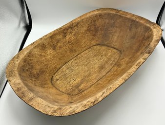 Antique Wood Dough Bowl