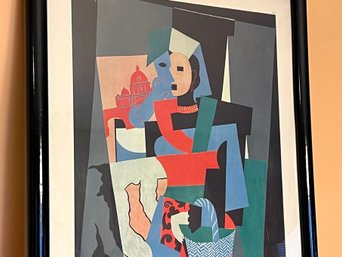 Rare L'Italienne 1917 Picasso Poster Reproduction From Original Print