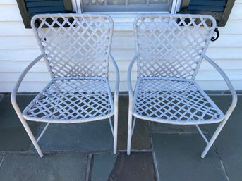 Pair Of MCM Brown Jordan Aluminum Outdoor Patio Chairs