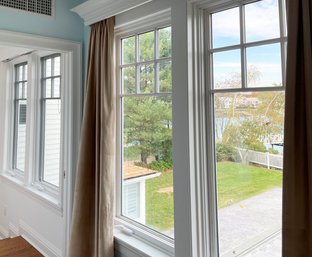 Two Pair Mulled Together Anderson Casement Windows With Arts & Crafts Panes