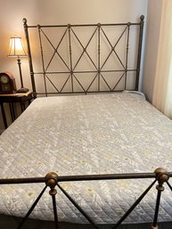 Metal Bed Frame With Head And Foot Board - Queen