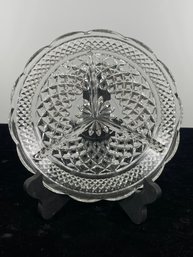 Anchor Hocking Wexford Glass Divided Platter