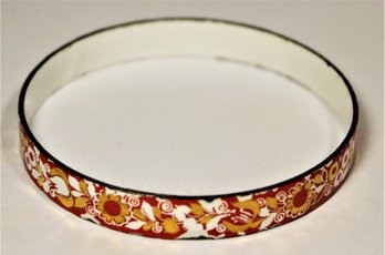 MCM Mid Century Enamel On Copper Bangle Bracelet 'MADE IN AUSTRIA'