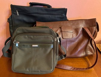 3 Handbags By Firenze, Black Paw & Lord & Taylor