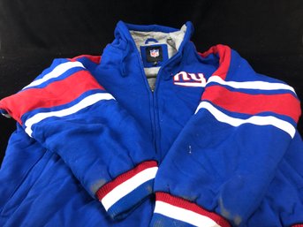 NY Giants Zip Up Hoodie #2 Large