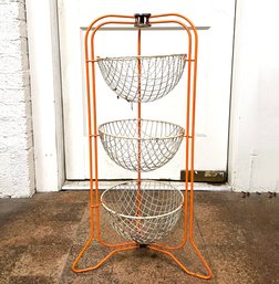 A Very Cool Vintage Triple Height Basket