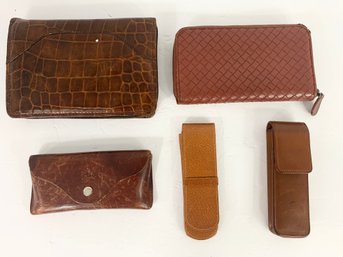 Group Of Small Leather Goods Including Bottega Veneta