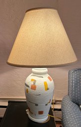 White Skim Plaster Table Lamp