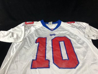 NY Giants Eli Manning White Jersey Large