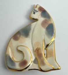 HANDCRAFTED EXCLAYMATIONS CAT BROOCH