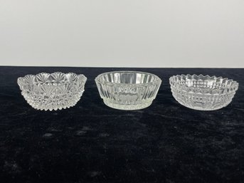 3 Piece Glass Bowl Collection