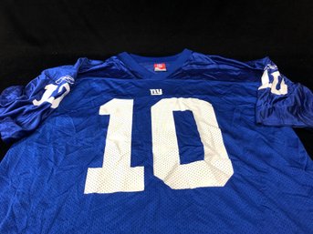 NY Giants Eli Manning Blue Jersey XL