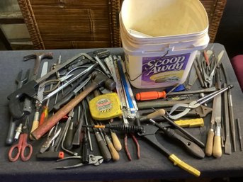 Mixed Tools Lot In Bucket #21