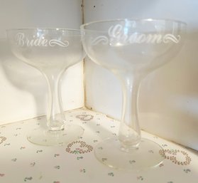 Vintage Wedding Champagne Coupes