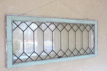 A Gorgeous Hanging Lead Glass Window